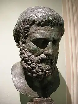 Buste en bronze de Sophocle