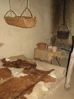 L'intérieur d'une maison.