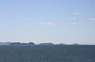 Les îles vu du traversier Rivière-du-Loup / Saint-Siméon