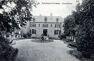 Château de Virelles à la fin du XIXe/début du XXe&nbsp;siècle.