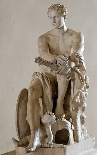 Arès Ludovisi, IVe&nbsp;siècle&nbsp;av. J.-C., musée national romain, Rome.