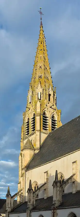 Le clocher de l'église en 2025.