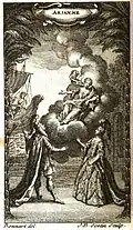 Frontispice pour Ariane dans le Recueil Général des Opera publié par Ballard (T.XII, 1734).