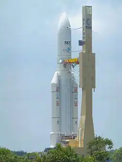 Ariane 5 au centre spatial guyanais.