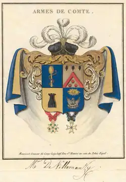 Armes du Comte Villemanzy