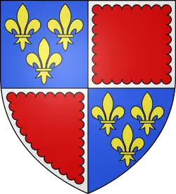 Dessin en couleur d'un blason.