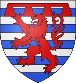 Premières armoiries de Geoffroy Ier de Lusignan, seigneur de Jarnac.