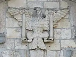 Fronton de l'Hôtel de ville de Besançon.