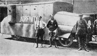 Une automitrailleuse polonaise Korfanty en 1921.