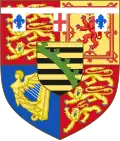 Armoiries de la princesse Margaret jusqu'en 1917.