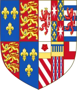 Blason d'Élisabeth Woodville.