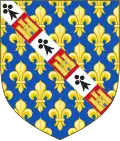 Blason de Louis d'Evreux, comte d'Étampes