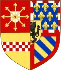 Blason de Marie de Clèves-Bourgogne, fille de Jean sans Peur