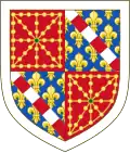 Blason de Pierre d'Evreux-Navarre, comte de Mortain