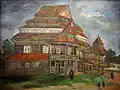 Peinture de la synagogue vers 1927 par Aron Kascialianski (1891-1934)