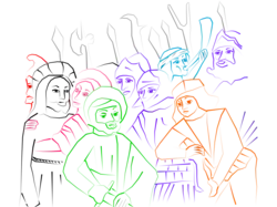 Schéma de l'Arrestation du Christ