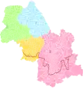Arrondissements de l'Isère entre 1800 et 1806.