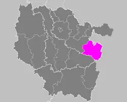 Situation de l'arrondissement dans la région Lorraine avant 2015.