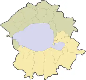 Arrondissements entre 1929 et 1962 (décrets du 3 avril 1925 et 18 avril 1929)