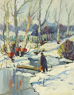 Red Sap Buckets, Canada, vers 1908