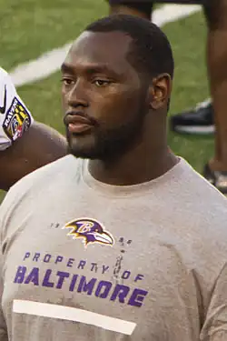 Description de l'image Arthur Jones MT Stadium 2012 Practice.jpg.