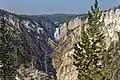 Vue du Grand Canyon de Yellowstone depuis Artist Point.