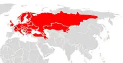 Aire de répartition du Campagnol terrestre
