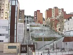 L'ascenseur incliné del Carmel, le 16 mars 2011.