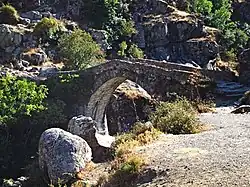 Pont génois d'Asco (aval).