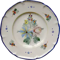 Assiette à dessert, fin du XIXe&nbsp;siècle