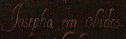 signature de Josefa de Óbidos