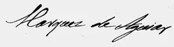 signature de Fernando José de Portugal e Castro