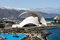 Auditorium de Tenerife et Torres de Santa Cruz vu de la mer