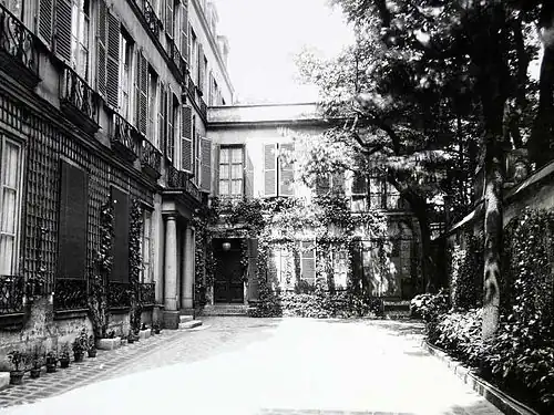 Vue du no&nbsp;20 en 1910 (photographie d'Eugène Atget).