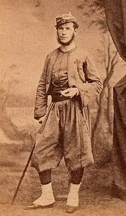 Athanase de La Rochette, en uniforme de zouave pontifical