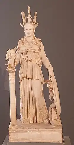 Athéna de Varvakéion. Musée national archéologique d'Athènes.