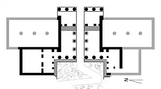 Plan des Propylées.