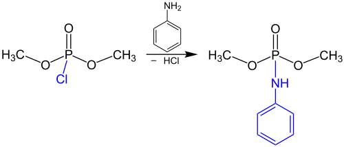 Réaction ultérieure avec l'aniline