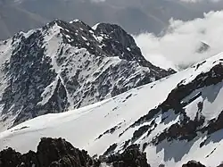 Massif du Toubkal dans le Haut Atlas, point culminant de l'Afrique du Nord à 4&nbsp;167&nbsp;mètres.