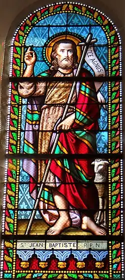 Vitrail saint Jean le Baptiste.