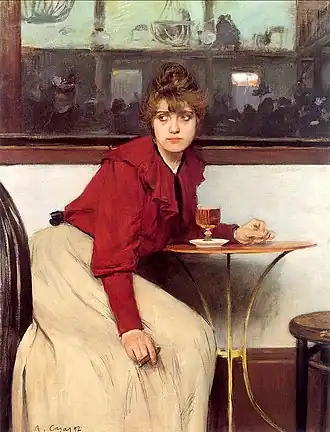 Madeleine au Moulin de la Galette, 1892Ramon CasasMusée de Montserrat.