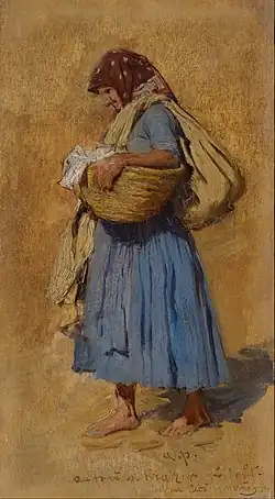 Paysanne se mouchant le nez (c. 1870 - 1875)