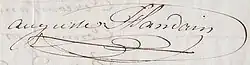 signature d'Auguste Flandrin