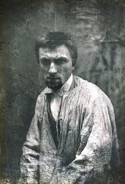 Auguste Rodin vers 1862, photographie de Charles Aubry.