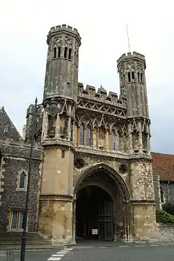 Abbaye de St Augustine, Kent, entrée.