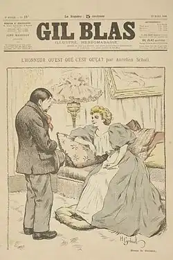 – L'honneur, qu'est-ce que c'est qu'ça ? Nouvelle d'Aurélien Schnoll. Illustration d’Henry Gerbault.