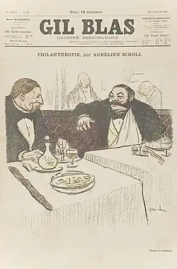 Philanthropie Nouvelle d'Aurélien Schnoll. Illustration de Steinlen.