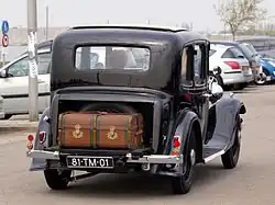 Ascot avec compartiment roue de secours (12/4)