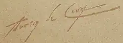 signature d'Austin de Croze