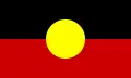 Drapeau des Aborigènes d'Australie.
